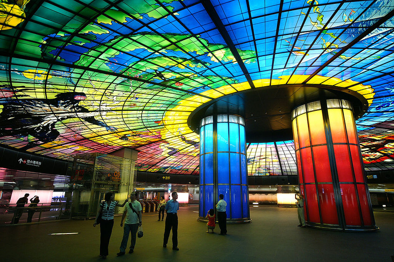 Illustration for article titled Eye-Poppingly Gorgeous Underground Stations from Around The World